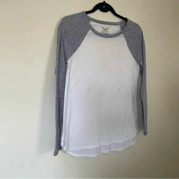 Faded Glory | Blue and White Baseball Tee | Size Small - Picture 2 of 9